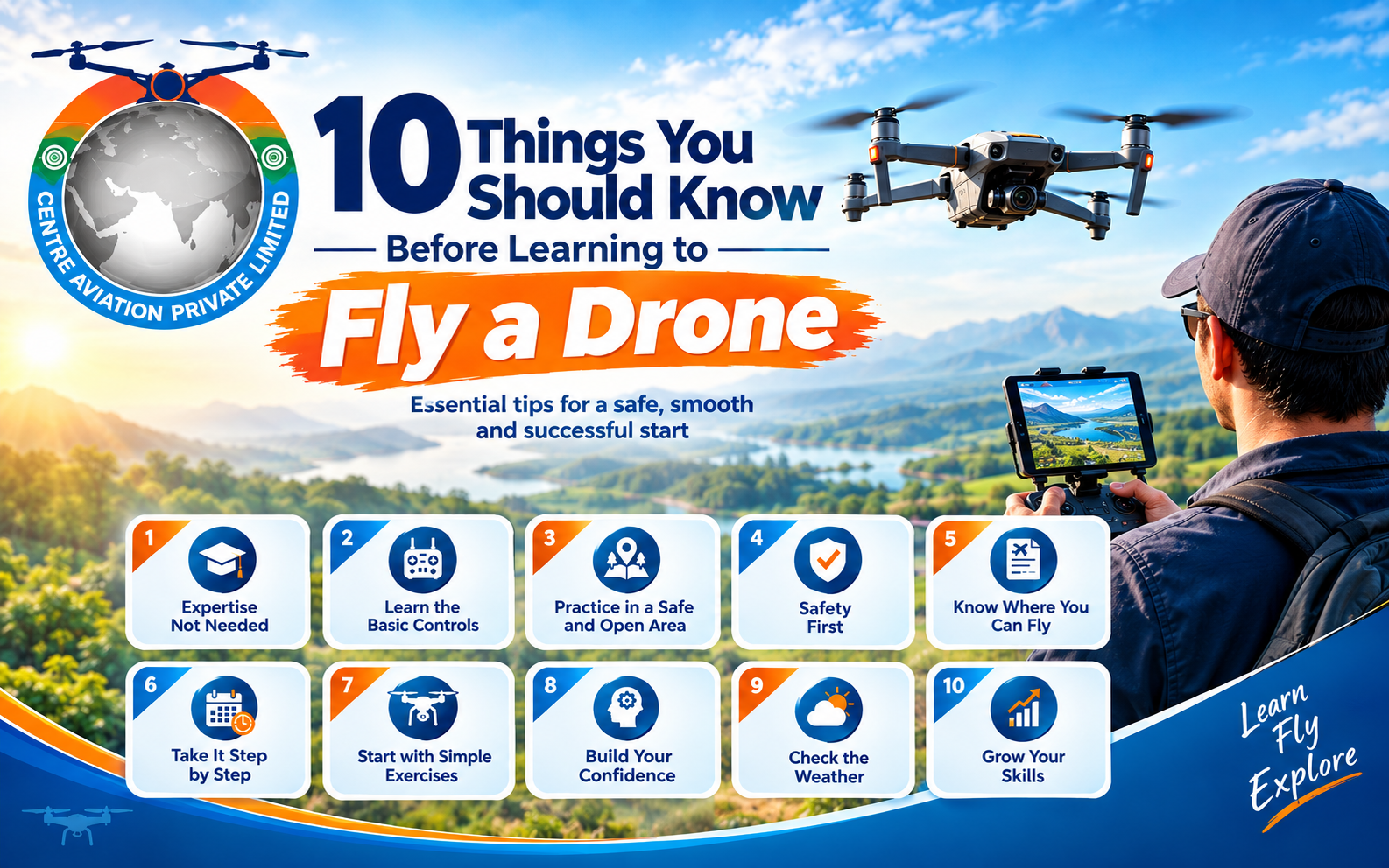 10 Things You Should Know Before Learning to Fly a Drone